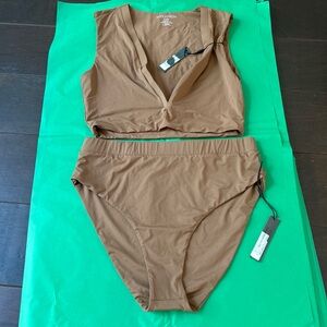 MYRA Swim Brown High-Waist Bikini Set